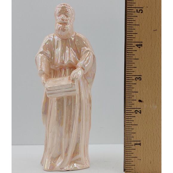 Wiseman King Holding Box Figurine Nativity Replacement Figure Iridescent 5 inch - Picture 7 of 7